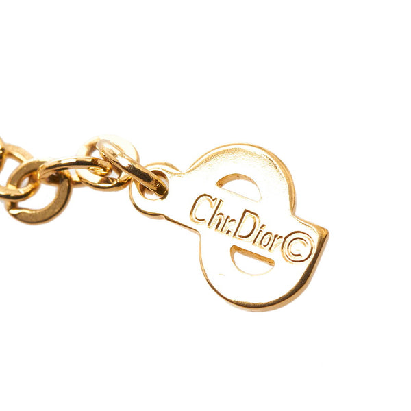ディオール V字 ネックレス ゴールド メッキ レディース Dior 【中古】