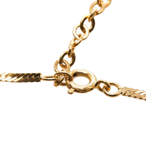 ディオール V字 ネックレス ゴールド メッキ レディース Dior 【中古】