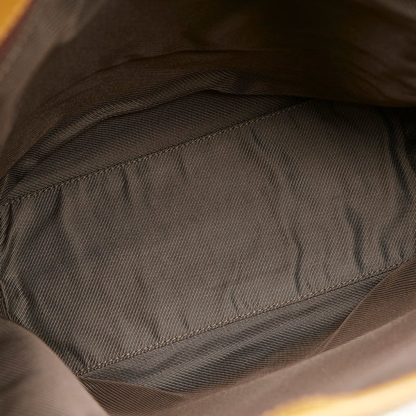 グッチ GGキャンバス ハンドバッグ トートバッグ 002.1098 ベージュ ブラウン キャンバス レザー レディース GUCCI 【中古】