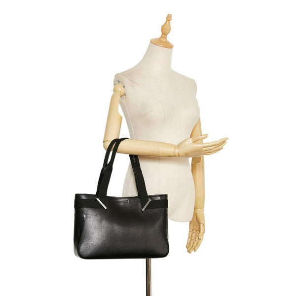 グッチ ハンドバッグ トートバッグ 73983 ブラック レザー レディース GUCCI 【中古】