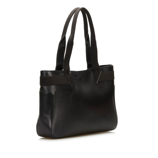 グッチ ハンドバッグ トートバッグ 73983 ブラック レザー レディース GUCCI 【中古】