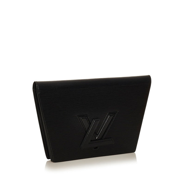 ルイ ヴィトン エピ トラペーズGM M80165 ブラック レザー クラッチバッグ メンズ LOUIS VUITTON 【中古】