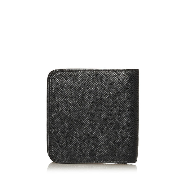 ルイ ヴィトン タイガ ポルト ビエ モネ ジップ 二つ折り財布 M30672 アルドワーズ ブラック レザー メンズ LOUIS VUITTON 【中古】