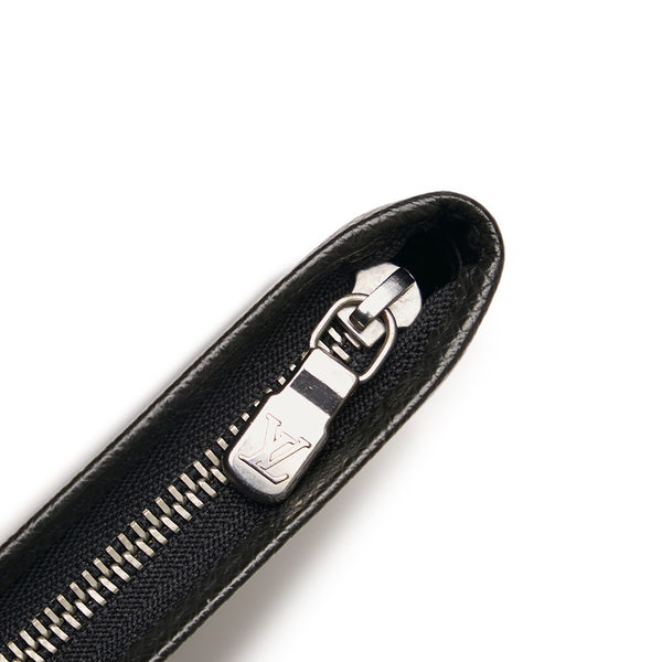 ルイ ヴィトン タイガ ポルト ビエ モネ ジップ 二つ折り財布 M30672 アルドワーズ ブラック レザー メンズ LOUIS VUITTON 【中古】