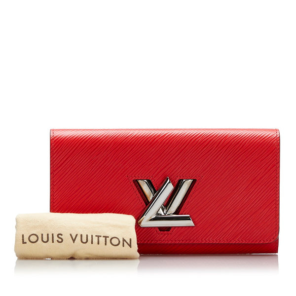 ルイ ヴィトン エピ ポルトフォイユ ツイスト  長財布 M61179 コクリコ レッド レザー レディース LOUIS VUITTON 【中古】