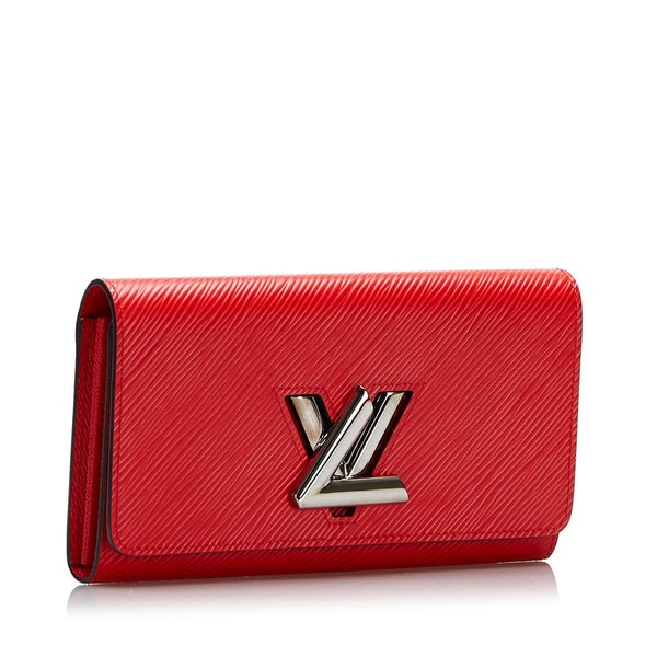 ルイ ヴィトン エピ ポルトフォイユ ツイスト  長財布 M61179 コクリコ レッド レザー レディース LOUIS VUITTON 【中古】