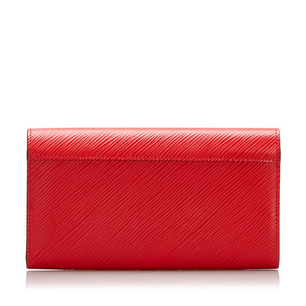 ルイ ヴィトン エピ ポルトフォイユ ツイスト  長財布 M61179 コクリコ レッド レザー レディース LOUIS VUITTON 【中古】