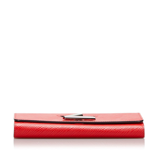ルイ ヴィトン エピ ポルトフォイユ ツイスト  長財布 M61179 コクリコ レッド レザー レディース LOUIS VUITTON 【中古】