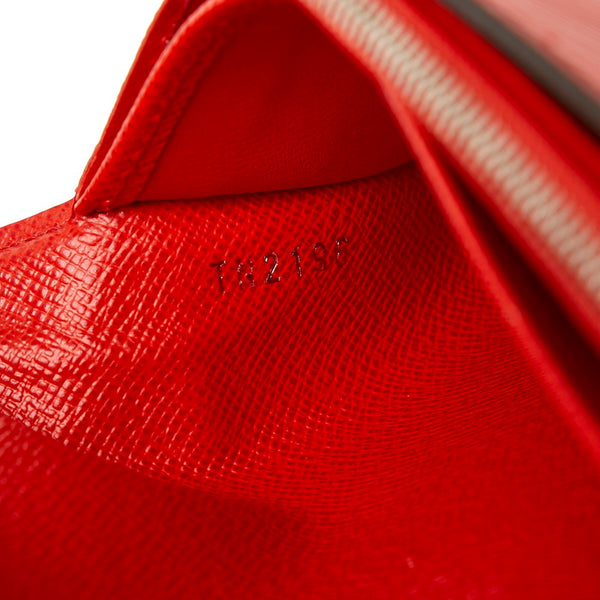 ルイ ヴィトン エピ ポルトフォイユ ツイスト  長財布 M61179 コクリコ レッド レザー レディース LOUIS VUITTON 【中古】