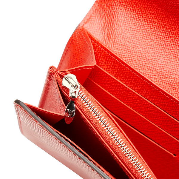 ルイ ヴィトン エピ ポルトフォイユ ツイスト  長財布 M61179 コクリコ レッド レザー レディース LOUIS VUITTON 【中古】