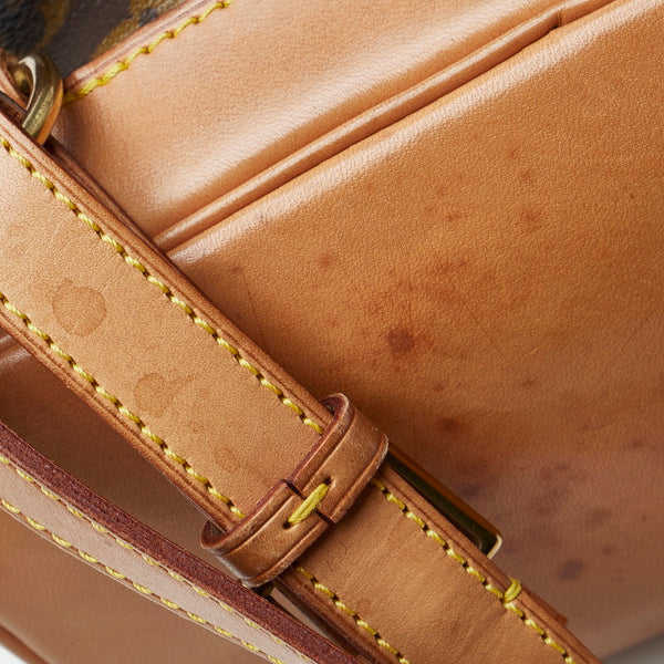 ルイ ヴィトン モノグラム モンスリMM リュック バックパック M51136 ブラウン PVC レザー レディース LOUIS VUITTON 【中古】