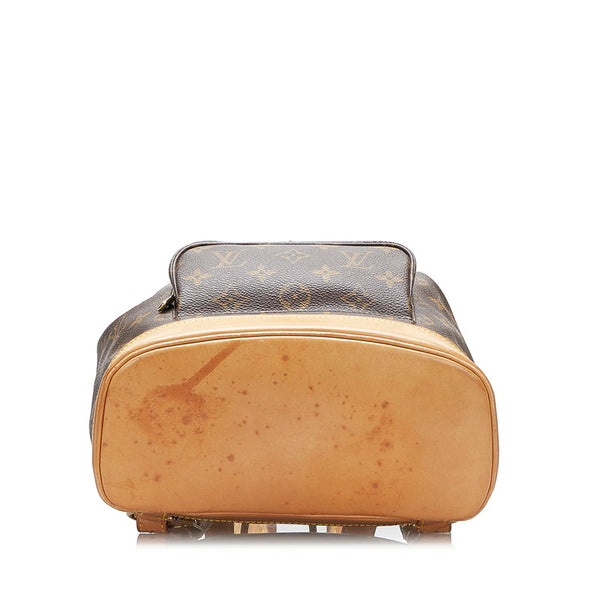 ルイ ヴィトン モノグラム モンスリMM リュック バックパック M51136 ブラウン PVC レザー レディース LOUIS VUITTON 【中古】