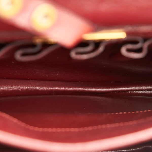 カルティエ マスト ショルダーバッグ ボルドー レザー レディース CARTIER 【中古】