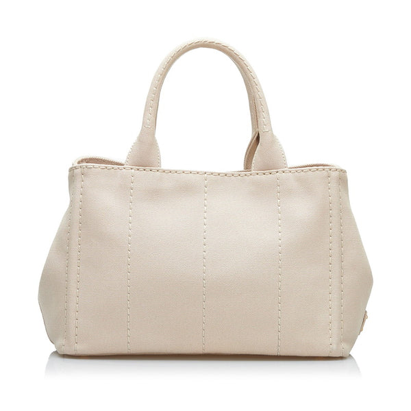 プラダ カナパSS トートバッグ ショルダーバッグ 2WAY 1BG439 ベージュ キャンバス レディース PRADA 【中古】