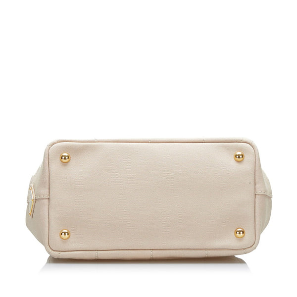 プラダ カナパSS トートバッグ ショルダーバッグ 2WAY 1BG439 ベージュ キャンバス レディース PRADA 【中古】