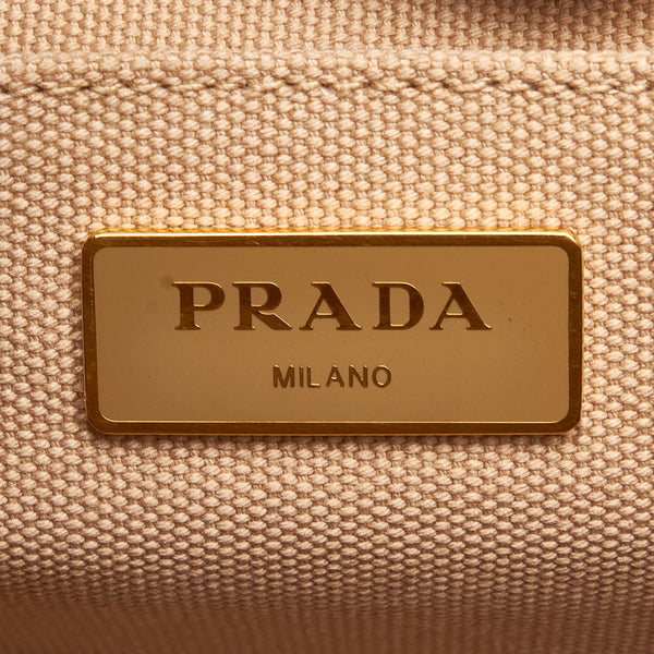 プラダ カナパSS トートバッグ ショルダーバッグ 2WAY 1BG439 ベージュ キャンバス レディース PRADA 【中古】