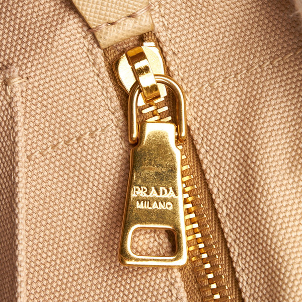 プラダ カナパSS トートバッグ ショルダーバッグ 2WAY 1BG439 ベージュ キャンバス レディース PRADA 【中古】