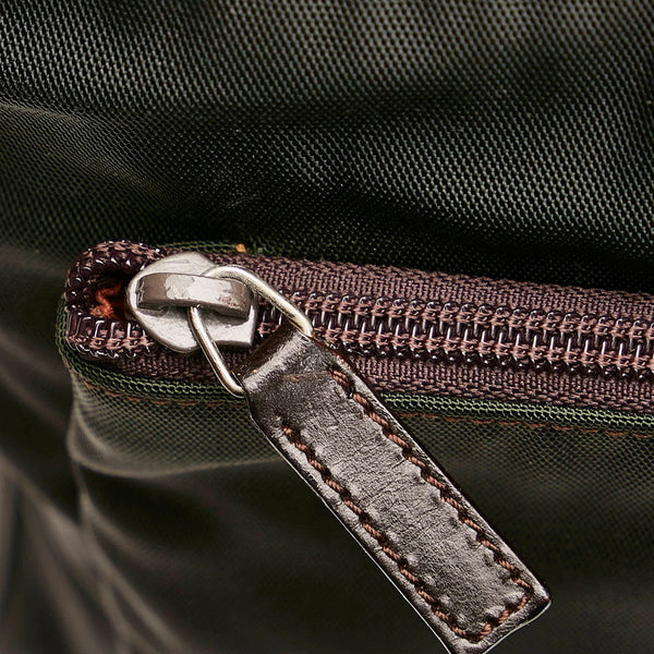 グッチ 014 1131 ブラック ナイロン レザー セカンドバッグ メンズ GUCCI 【中古】