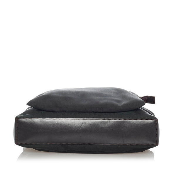 グッチ 014 1131 ブラック ナイロン レザー セカンドバッグ メンズ GUCCI 【中古】