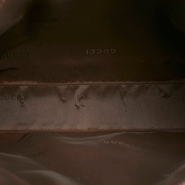 グッチ 014 1131 ブラック ナイロン レザー セカンドバッグ メンズ GUCCI 【中古】