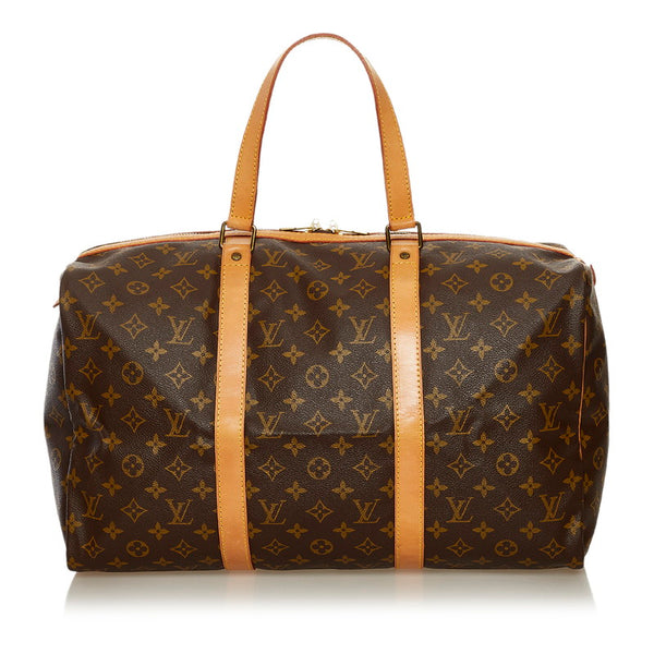 ルイ ヴィトン モノグラム サックスプール45 ボストンバッグ M41624 ブラウン PVC レザー レディース LOUIS VUITTON 【中古】