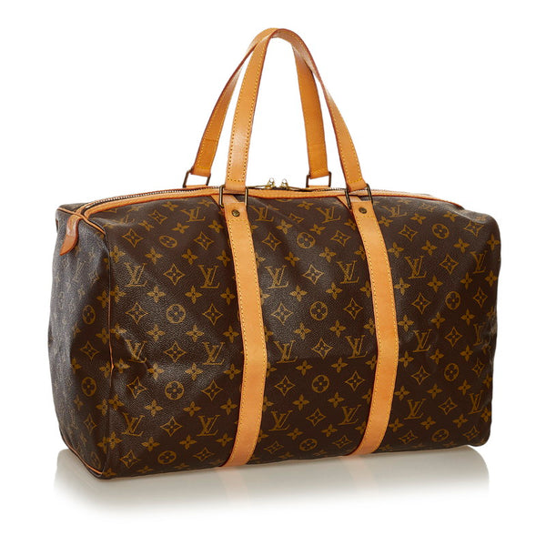 ルイ ヴィトン モノグラム サックスプール45 ボストンバッグ M41624 ブラウン PVC レザー レディース LOUIS VUITTON 【中古】