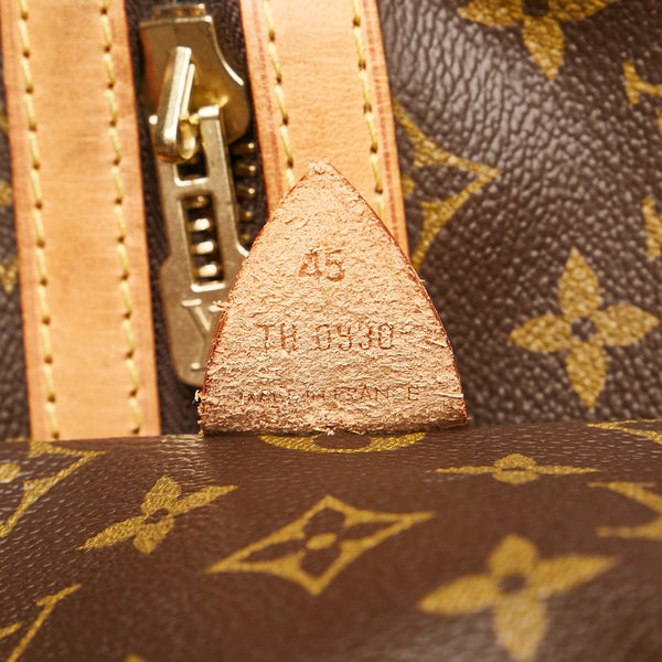 ルイ ヴィトン モノグラム サックスプール45 ボストンバッグ M41624 ブラウン PVC レザー レディース LOUIS VUITTON 【中古】