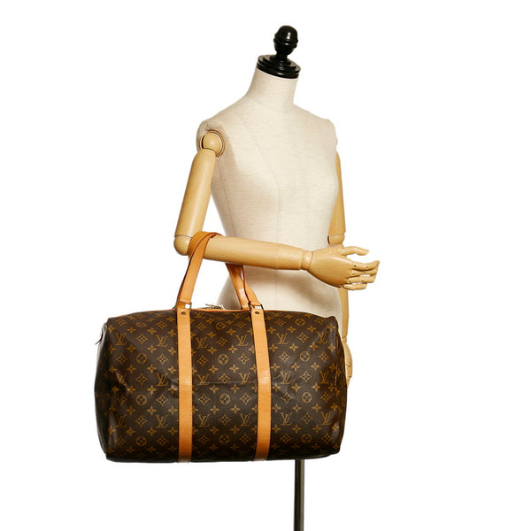 ルイ ヴィトン モノグラム サックスプール45 ボストンバッグ M41624 ブラウン PVC レザー レディース LOUIS VUITTON 【中古】