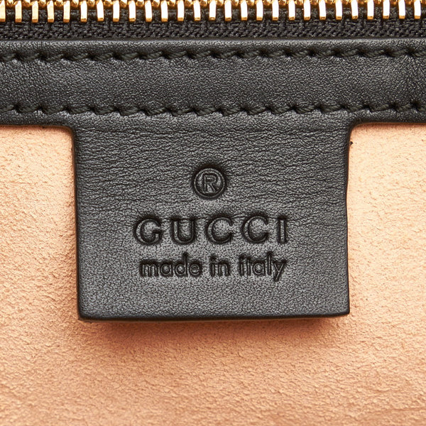 グッチ オフィディア GG シェリーライン ハンドバッグ ショルダーバッグ 2WAY 524532 ブラック スウェード パテントレザー レディース GUCCI 【中古】