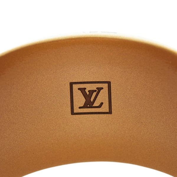ルイ ヴィトン M65929 ゴールド ブラウン メッキ レオモノグラム バングル レディース LOUIS VUITTON 【中古】