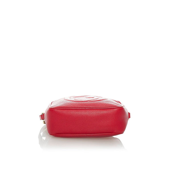 グッチ ソーホー 斜め掛け ショルダーバッグ 308304 レッド レザー レディース GUCCI 【中古】