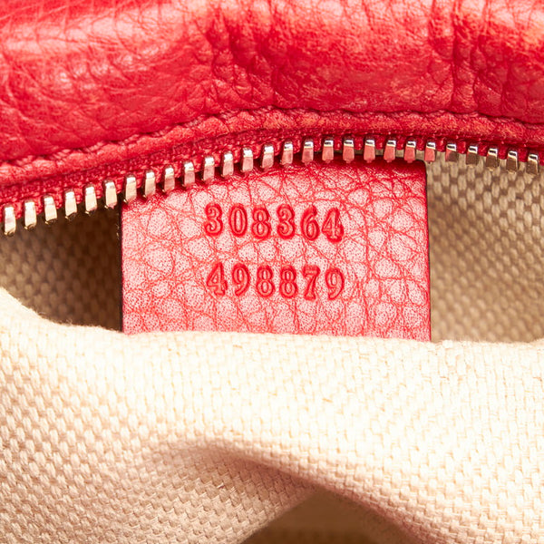 グッチ ソーホー 斜め掛け ショルダーバッグ 308304 レッド レザー レディース GUCCI 【中古】