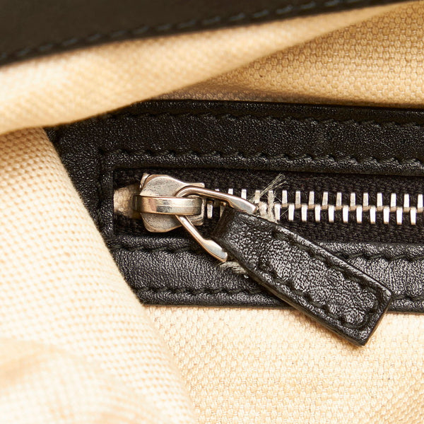 グッチ インターロッキングG 斜め掛け ショルダーバッグ 268244 ブラック レザー レディース GUCCI 【中古】