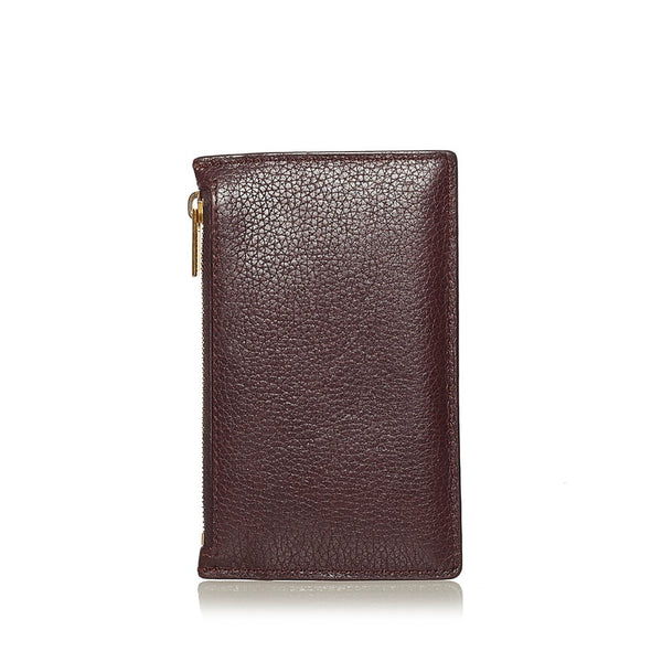 セリーヌ カードケース コインケース ブラウン レザー レディース CELINE 【中古】