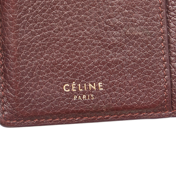 セリーヌ カードケース コインケース ブラウン レザー レディース CELINE 【中古】