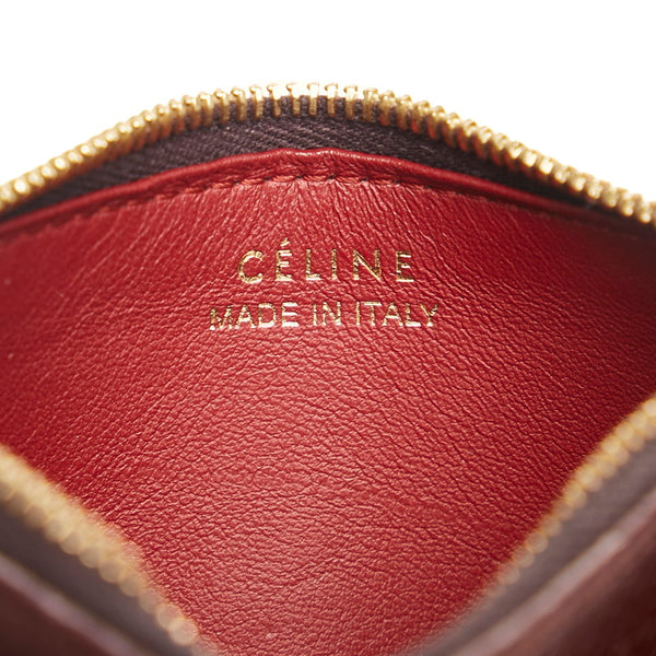 セリーヌ カードケース コインケース ブラウン レザー レディース CELINE 【中古】