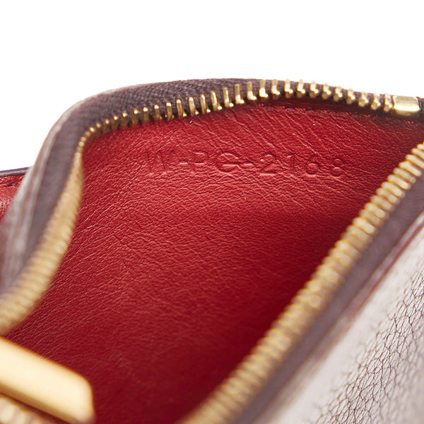 セリーヌ カードケース コインケース ブラウン レザー レディース CELINE 【中古】