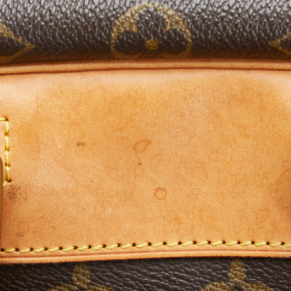 ルイ ヴィトン モノグラム ドーヴィル ハンドバッグ M47270 ブラウン PVC レザー レディース LOUIS VUITTON 【中古】
