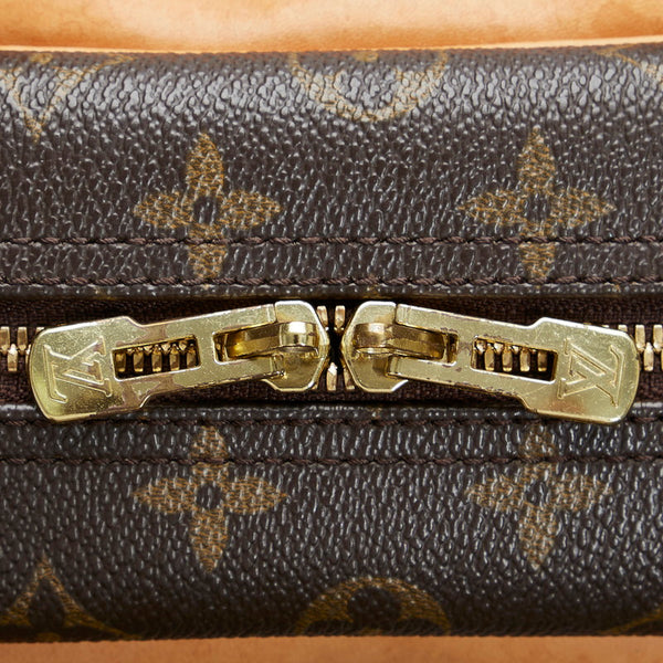 ルイ ヴィトン モノグラム ドーヴィル ハンドバッグ M47270 ブラウン PVC レザー レディース LOUIS VUITTON 【中古】
