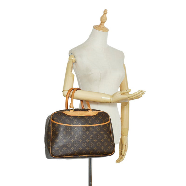 ルイ ヴィトン モノグラム ドーヴィル ハンドバッグ M47270 ブラウン PVC レザー レディース LOUIS VUITTON 【中古】