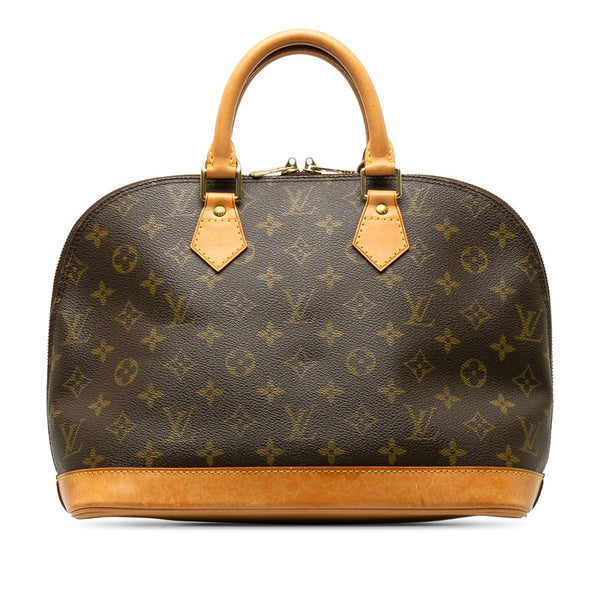 ルイ ヴィトン モノグラム アルマ ハンドバッグ M53151 ブラウン PVC レザー レディース LOUIS VUITTON 【中古】