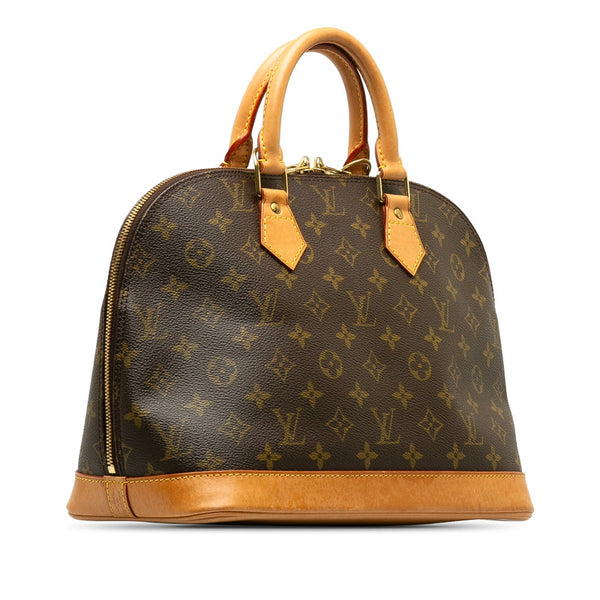 ルイ ヴィトン モノグラム アルマ ハンドバッグ M53151 ブラウン PVC レザー レディース LOUIS VUITTON 【中古】