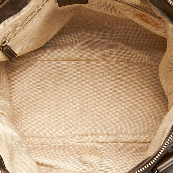 グッチ グッチシマGG スーキー ハンドバッグ ショルダーバッグ 2WAY  247902 ブロンズ ブラウン レザー レディース GUCCI 【中古】