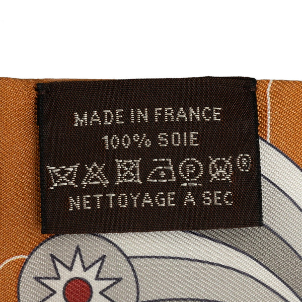 エルメス ツイリー ODYSSEY オデッセイ スカーフ ブラウン マルチカラー シルク レディース HERMES 【中古】