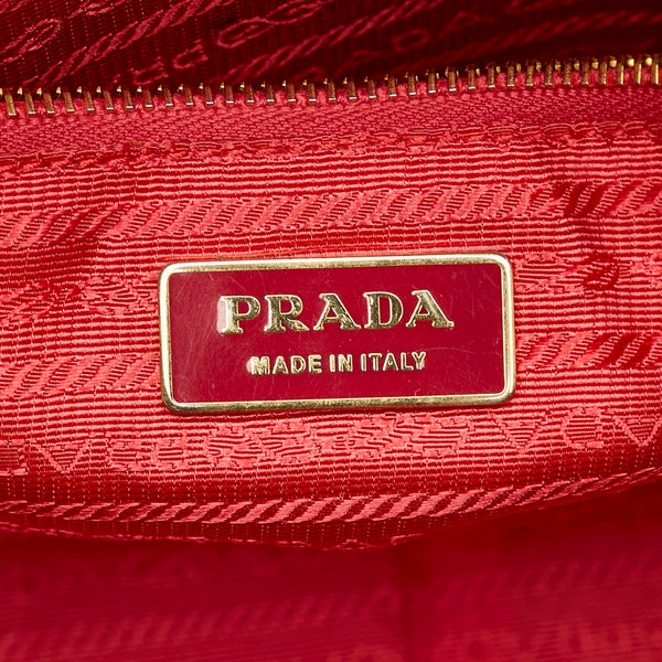 プラダ サフィアーノ ピンク レザー ハンドバッグ レディース PRADA 【中古】