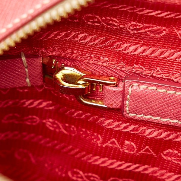 プラダ サフィアーノ ピンク レザー ハンドバッグ レディース PRADA 【中古】