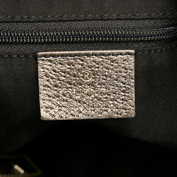 グッチ GGキャンバス アビー ハンドバッグ ショルダーバッグ 130736 ベージュ キャンバス レザー レディース GUCCI 【中古】