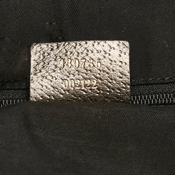 グッチ GGキャンバス アビー ハンドバッグ ショルダーバッグ 130736 ベージュ キャンバス レザー レディース GUCCI 【中古】