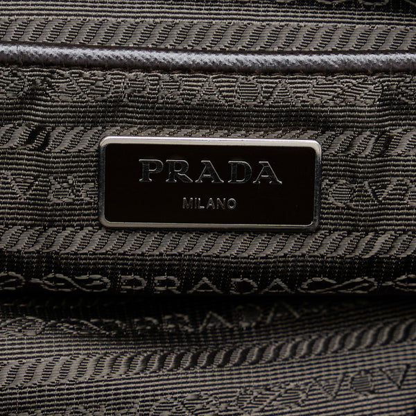 プラダ ショルダーバッグ ハンドバッグ 2WAY パープル ブラウン ナイロン レザー レディース PRADA 【中古】
