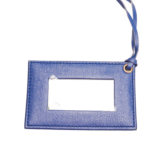 バレンシアガ ジャイアント ミニポンポ 285439 ブルー レザー ハンドバッグ ショルダーバッグ２WAY レディース BALENCIAGA 【中古】